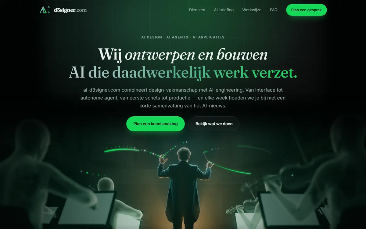 Screenshot of ai-d3signer.com