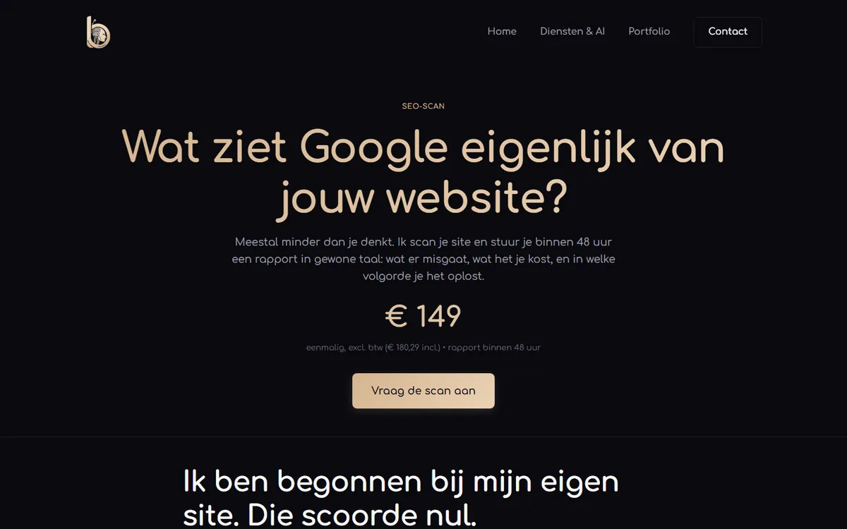 Schermafbeelding van SEO-suite